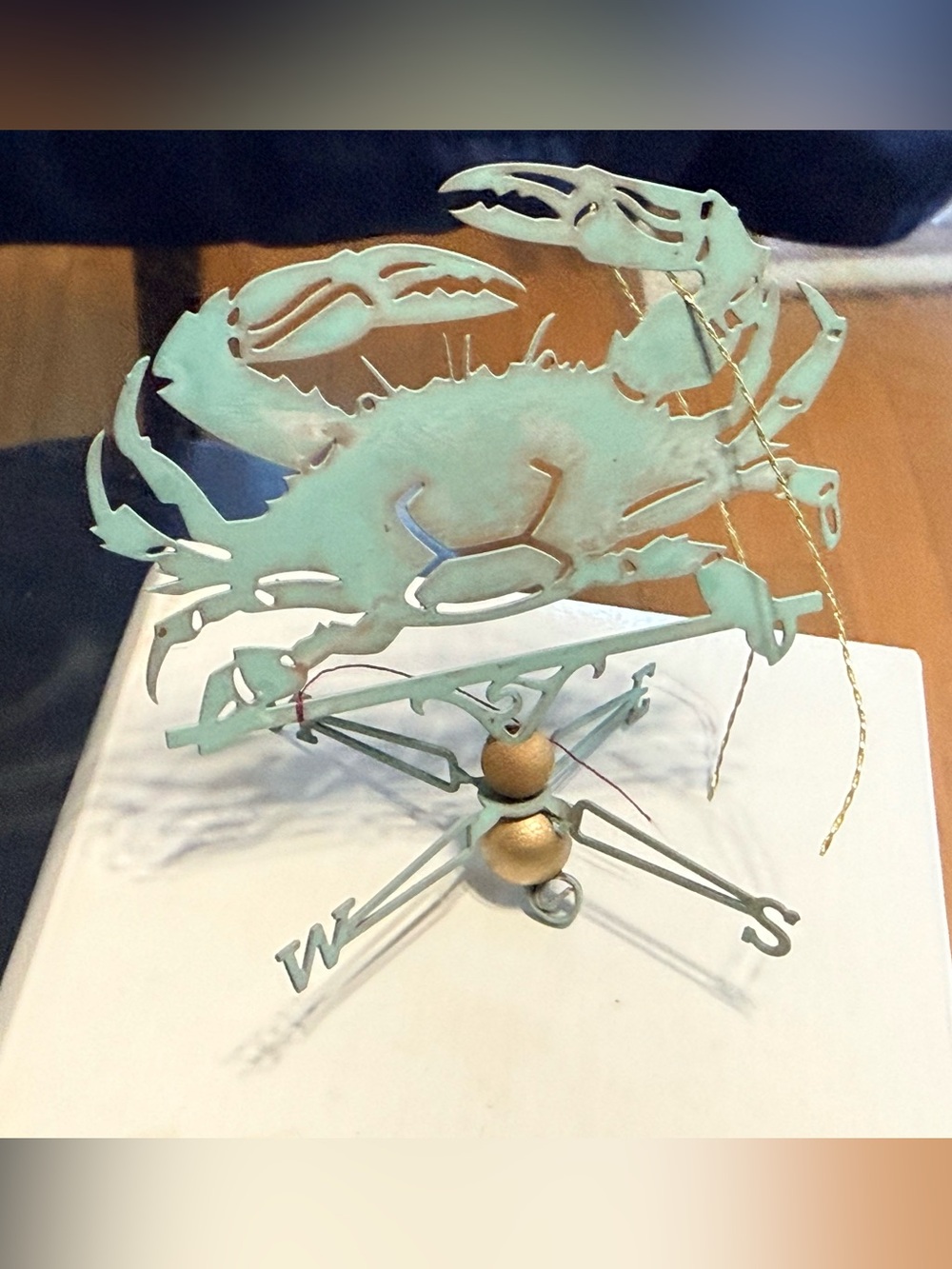 NEW.... Crab Ornament, Made of Copper, Made by Copper Mermaid - ‘Crab' - Picture 3 of 7